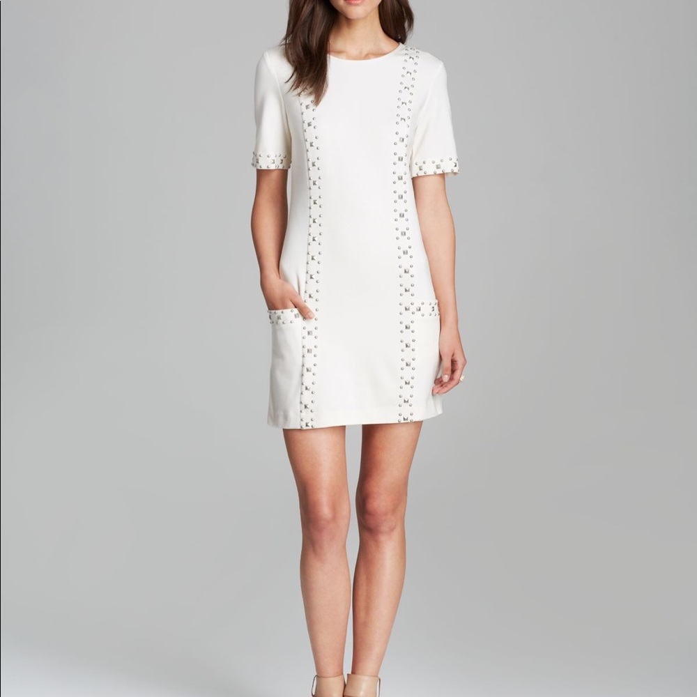 NWT Trina Turk Naomi Ponte Ivory Cream Dress Sz 6